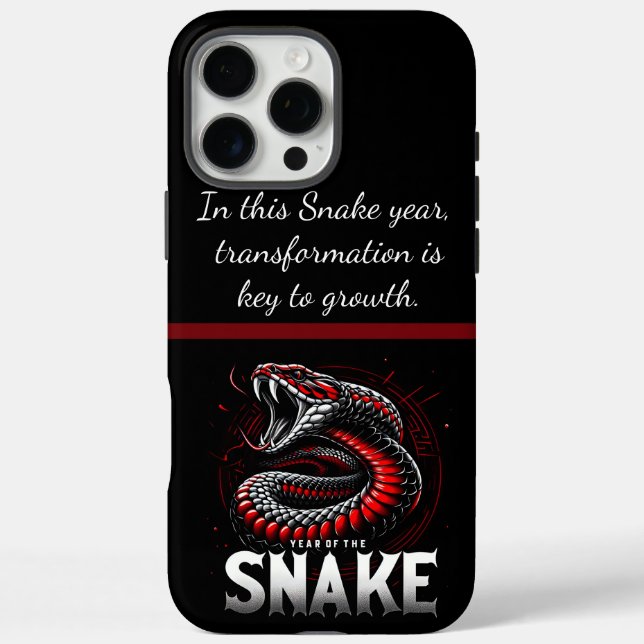 Coques Case-Mate iPhone Année joyeuse de la célébration du serpent (Verso)