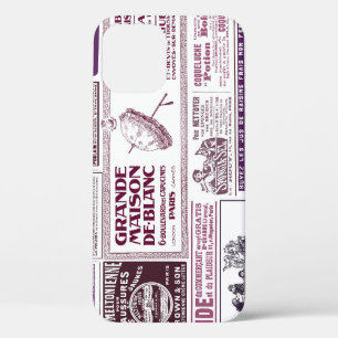 Case-Mate iPhone Case Annonces vintages de journaux français 1910