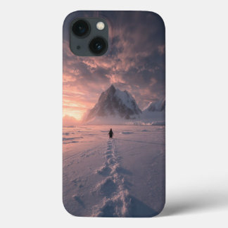 Case-Mate iPhone Case Antarctic Glow: Lone Penguin Sunset Journey Editio