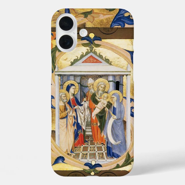 COQUES Case-Mate iPhone ANTIQUE FLORAL NATIVITÉ CHRISTMAS PARCHEMENT (Verso)