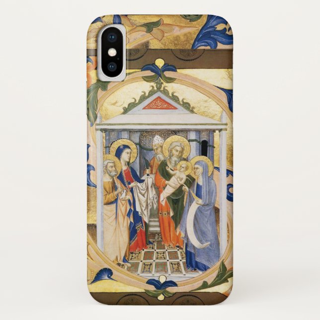 COQUES Case-Mate iPhone ANTIQUE FLORAL NATIVITÉ CHRISTMAS PARCHEMENT (Dos)