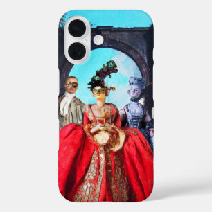 COQUE POUR iPhone 16 ANTIQUE ITALIENNE PUPPETS ET MASQUES MASQUERADE PA