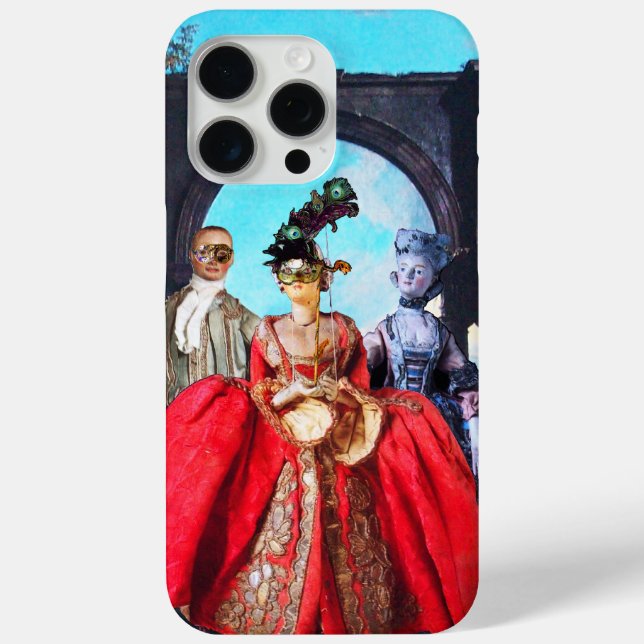 COQUES Case-Mate iPhone ANTIQUE ITALIENNE PUPPETS ET MASQUES MASQUERADE PA (Verso)