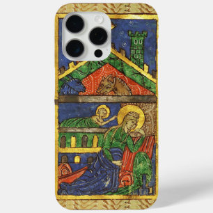 COQUE iPhone 15 PRO MAX ANTIQUE NATIVITÉ CHRISTMAS PARCHEMENT