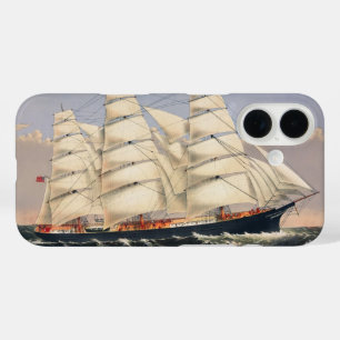 Coque Pour iPhone 16 Antique Navire de Navigation à Voile Currier & Ive