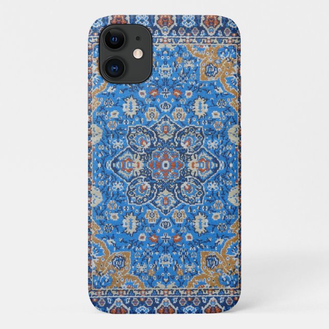 Coques Case-Mate iPhone Antique Oriental Bleu Turc Tapis Perse (Dos)