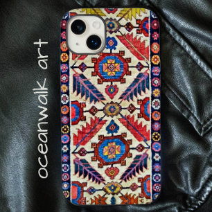 Coque Pour iPhone 14 Plus Antique Oriental Tapis Gras Feuille Design