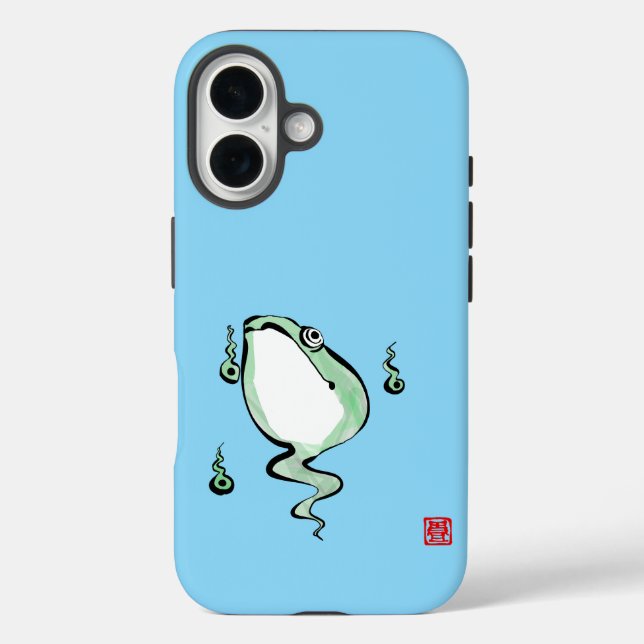 Coques Case-Mate iPhone Antique Origine Histoire Grumpy Frog Japonais Toad (Verso)