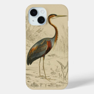 Coque Pour iPhone 15 Antique Purple Heron Travers Edouard Imprimer