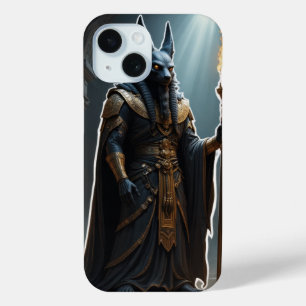 Coque Pour iPhone 15 Anubis, Dieu des Morts