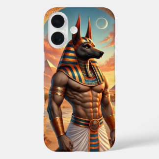 Coque Pour iPhone 16 Anubis, Dieu égyptien des enfers