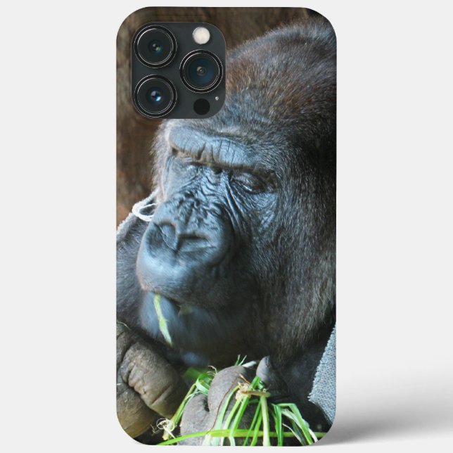 Coques Case-Mate iPhone Ape hood ~ Japonais Gorilla Manger (Verso)