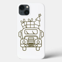Aperçu camion de Noël Père Noël voiture vue avant