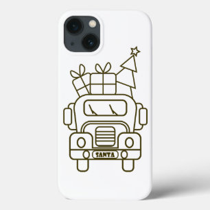 Case-Mate iPhone Case Aperçu camion de Noël Père Noël voiture vue avant