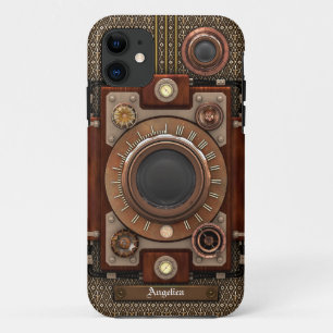 Coques Pour iPhone Appareil-photo vintage #1E (De Luxe de Steampunk