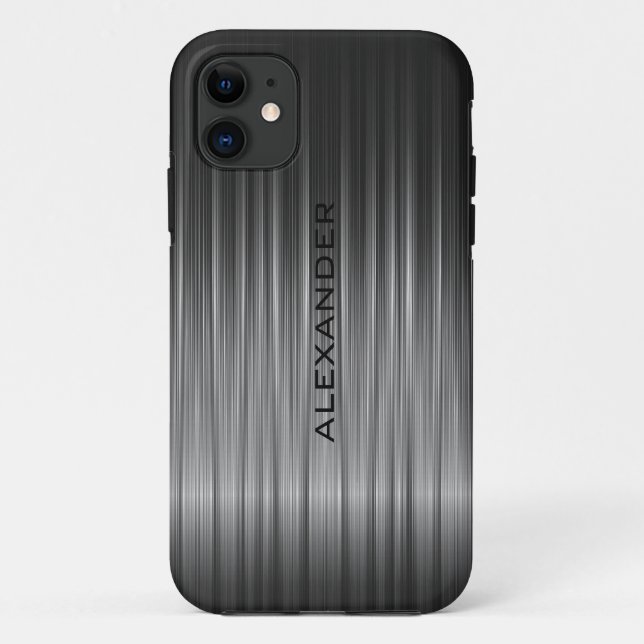 Coques Case-Mate iPhone Apparence noire brillante en fibre de carbone (Dos)