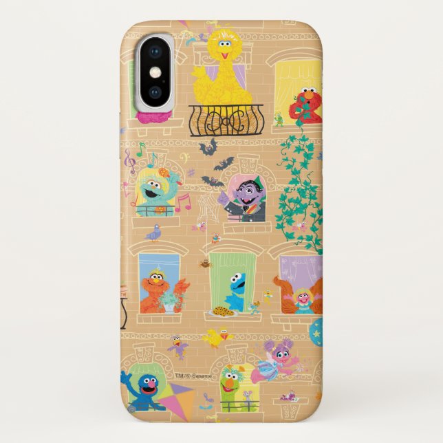 Coques Case-Mate iPhone Appartement Sesame Street Motif Windows (Dos)