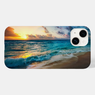 Coque Pour iPhone 14 Apple iPhone 14 Coque-Ocean Beach Sunset