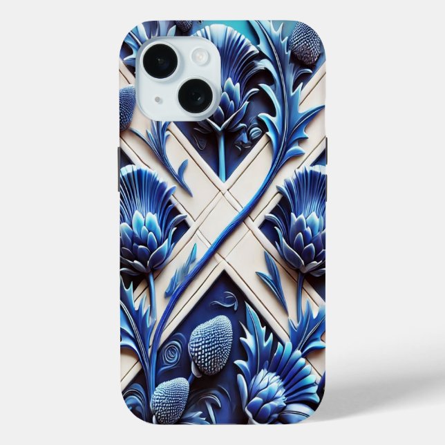 Coques Case-Mate iPhone Apple iPhone 15 Case-Mate with Scottish Thistles (Verso)