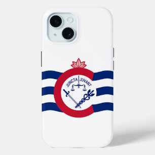 Coque Pour iPhone 15 Apple iPhone 15 Coque-Mate avec drapeau Cincinnati