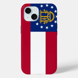 Coque Pour iPhone 15 Apple iPhone 15 Coque-Mate avec drapeau de Géorgie