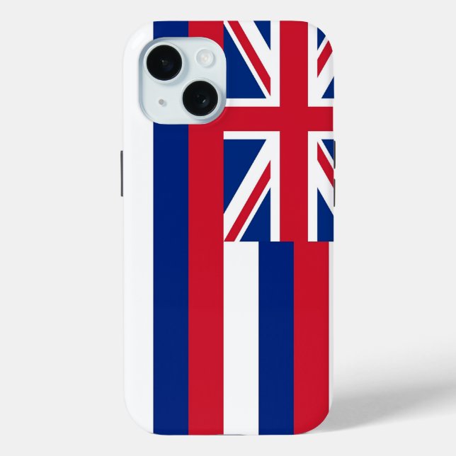 Coques Case-Mate iPhone Apple iPhone 15 Coque-Mate, drapeau Hawaii (Verso)