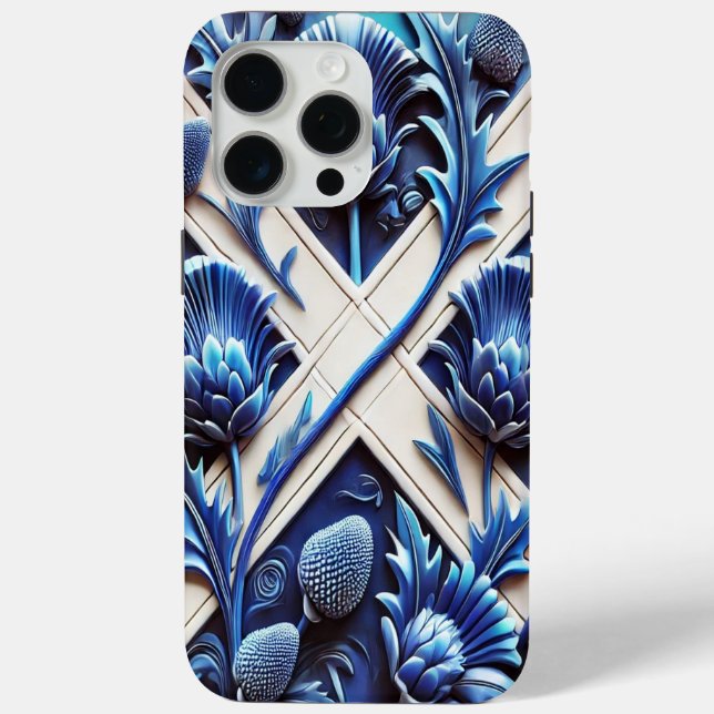 Coques Case-Mate iPhone Apple iPhone 15 Pro Max Case, Scottish Thistles (Verso)