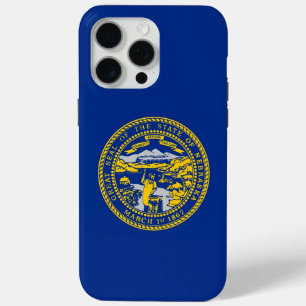 Coque iPhone 15 Pro Max Apple iPhone 15 Pro Max Coque, drapeau Nebraska