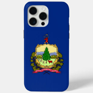 Coque iPhone 15 Pro Max Apple iPhone 15 Pro Max, drapeau de l'État du Verm