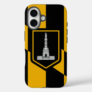 Coque Pour iPhone 16 Apple iPhone 16 Coque-Mate avec drapeau Baltimore