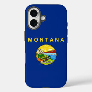 Coque Pour iPhone 16 Apple iPhone 16 Coque-Mate avec drapeau Montana