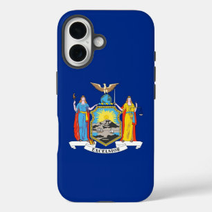 Coque Pour iPhone 16 Apple iPhone 16 Coque-Mate avec drapeau New York