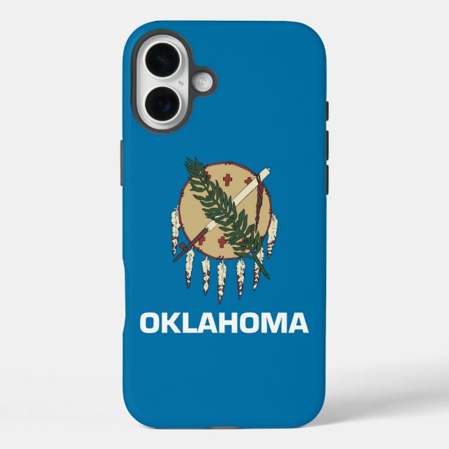 Coques Case-Mate iPhone Apple iPhone 16 Plus Case-Mate, Oklahoma flag (Verso)