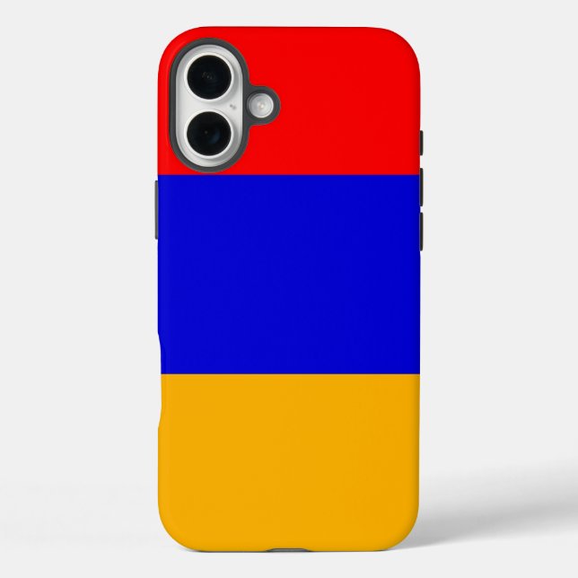 Coques Case-Mate iPhone Apple iPhone 16 Plus Mate, drapeau de l'Arménie (Verso)