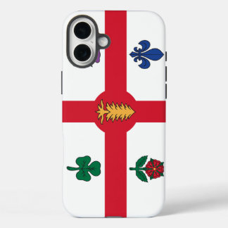 Coques iPhone 16 Plus Apple iPhone 16 Plus Mate, drapeau de Montréal