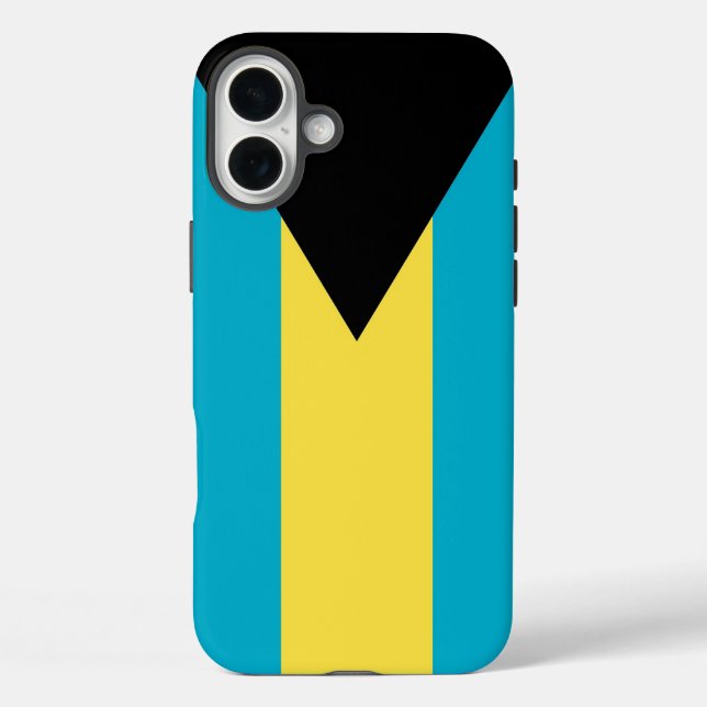 Coques Case-Mate iPhone Apple iPhone 16 Plus Mate, drapeau des Bahamas (Verso)