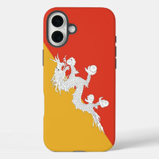 Coques iPhone 16 Plus Apple iPhone 16 Plus Mate, drapeau du Bhoutan