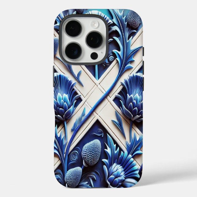 Coques Case-Mate iPhone Apple iPhone 16 Pro Case-Mate, Scottish Thistles (Verso)