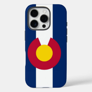 Coques iPhone 16 Pro Apple iPhone 16 Pro Coque-Mate, drapeau du Colorad