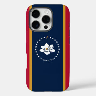 Coques iPhone 16 Pro Apple iPhone 16 Pro Coque-Mate, drapeau du Mississ
