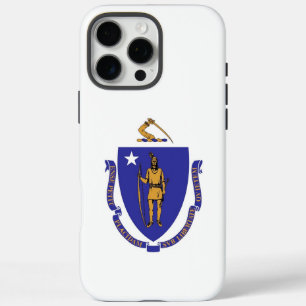 Coques iPhone 16 Pro Max Apple iPhone 16 Pro Max Coque, drapeau Massachuset