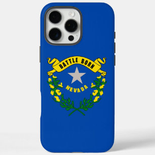 Coques iPhone 16 Pro Max Apple iPhone 16 Pro Max Coque, drapeau Nevada