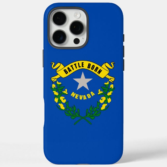 Coques Case-Mate iPhone Apple iPhone 16 Pro Max Coque, drapeau Nevada (Verso)
