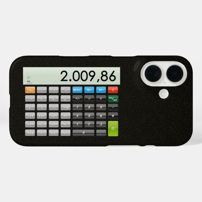 Coques Case-Mate iPhone Application de calculatrice de poche (Verso (horizontal))
