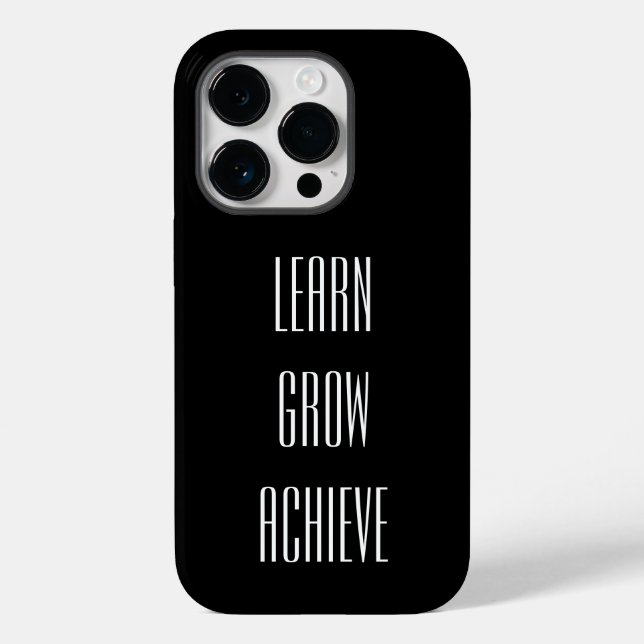 Coques Case-Mate iPhone Apprendre, grandir, atteindre une recette simple p (Verso)