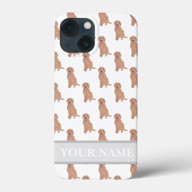 Coques Case-Mate iPhone Apricot personnalisé Red Golden Doodle Chien (Verso)