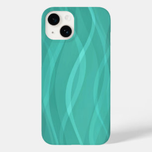 Coque Pour iPhone 14 Aqua abstrait des eaux chaudes et humides de jade
