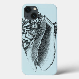 iPhone 13 Coque Aqua Conch Shell