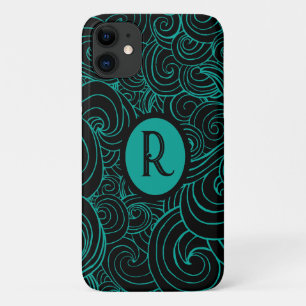 Case-Mate iPhone Case Aqua personnalisé et perruques artistiques noires
