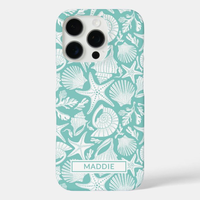 Coques Case-Mate iPhone Aqua Shells Personalized (Verso)
